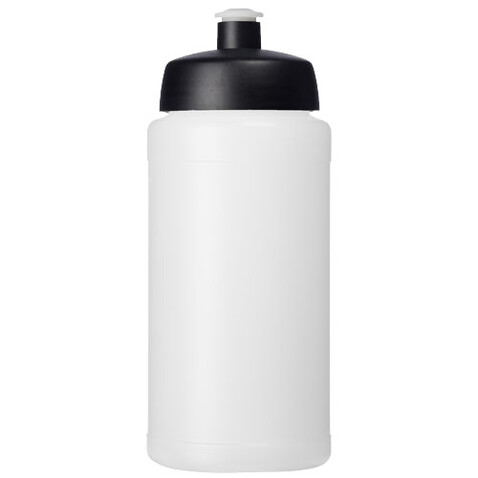 Baseline® Plus 500 ml Flasche mit Sportdeckel, transparent, schwarz bedrucken, Art.-Nr. 21068815 Baseline® Plus 500 ml Flasche mit Sportdeckel, transparent, schwarz bedrucken, Art.-Nr. 21068815