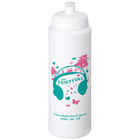 Baseline® Plus grip 750 ml Sportflasche mit Sportdeckel, weiss bedrucken, Art.-Nr. 21068901 Baseline® Plus grip 750 ml Sportflasche mit Sportdeckel, weiss bedrucken, Art.-Nr. 21068901
