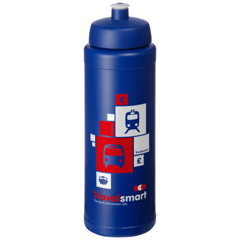 Baseline® Plus grip 750 ml Sportflasche mit Sportdeckel, blau bedrucken, Art.-Nr. 21068919