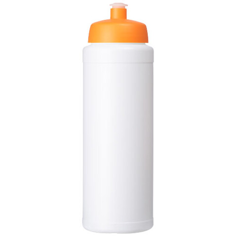 Baseline® Plus 750 ml Flasche mit Sportdeckel, weiss, orange bedrucken, Art.-Nr. 21069007 Baseline® Plus 750 ml Flasche mit Sportdeckel, weiss, orange bedrucken, Art.-Nr. 21069007