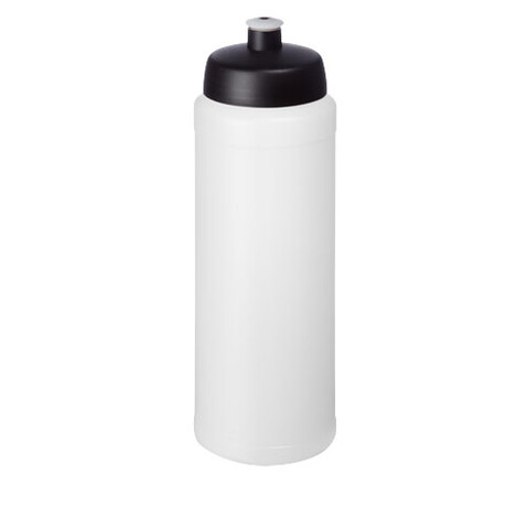 Baseline® Plus 750 ml Flasche mit Sportdeckel, transparent, schwarz bedrucken, Art.-Nr. 21069015 Baseline® Plus 750 ml Flasche mit Sportdeckel, transparent, schwarz bedrucken, Art.-Nr. 21069015