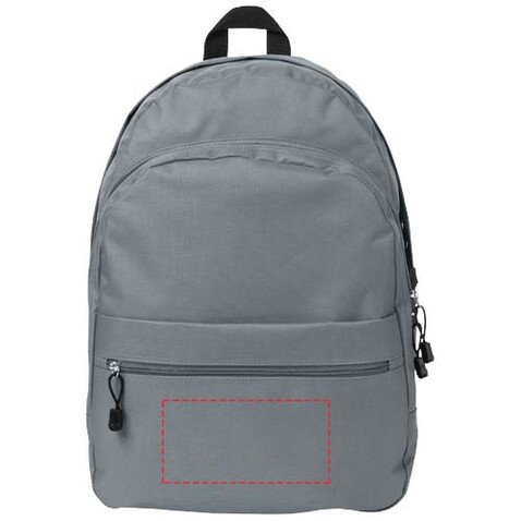 Trend Rucksack 17L, grau bedrucken, Art.-Nr. 11938604
