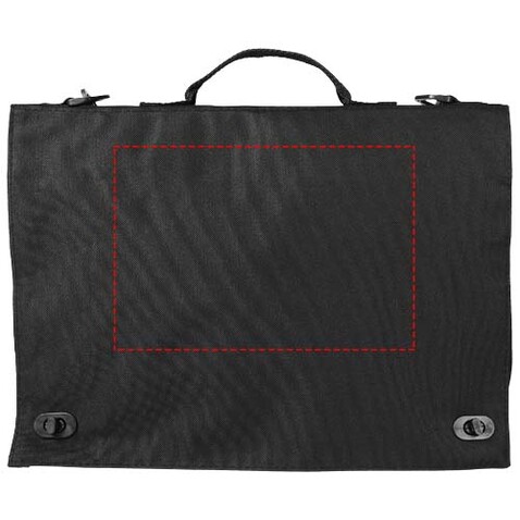 Santa Fee Konferenztasche 6L, schwarz bedrucken, Art.-Nr. 19546620