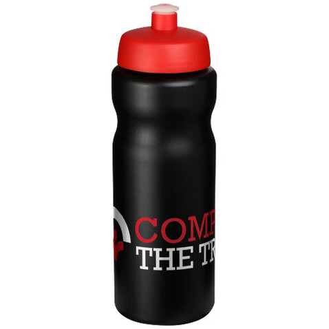 Baseline® Plus 650 ml Sportflasche, schwarz, rot bedrucken, Art.-Nr. 21068414 Baseline® Plus 650 ml Sportflasche, schwarz, rot bedrucken, Art.-Nr. 21068414