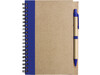 Notizbuchaus recyceltem Papier Stella – Blau bedrucken, Art.-Nr. 005999999_2715