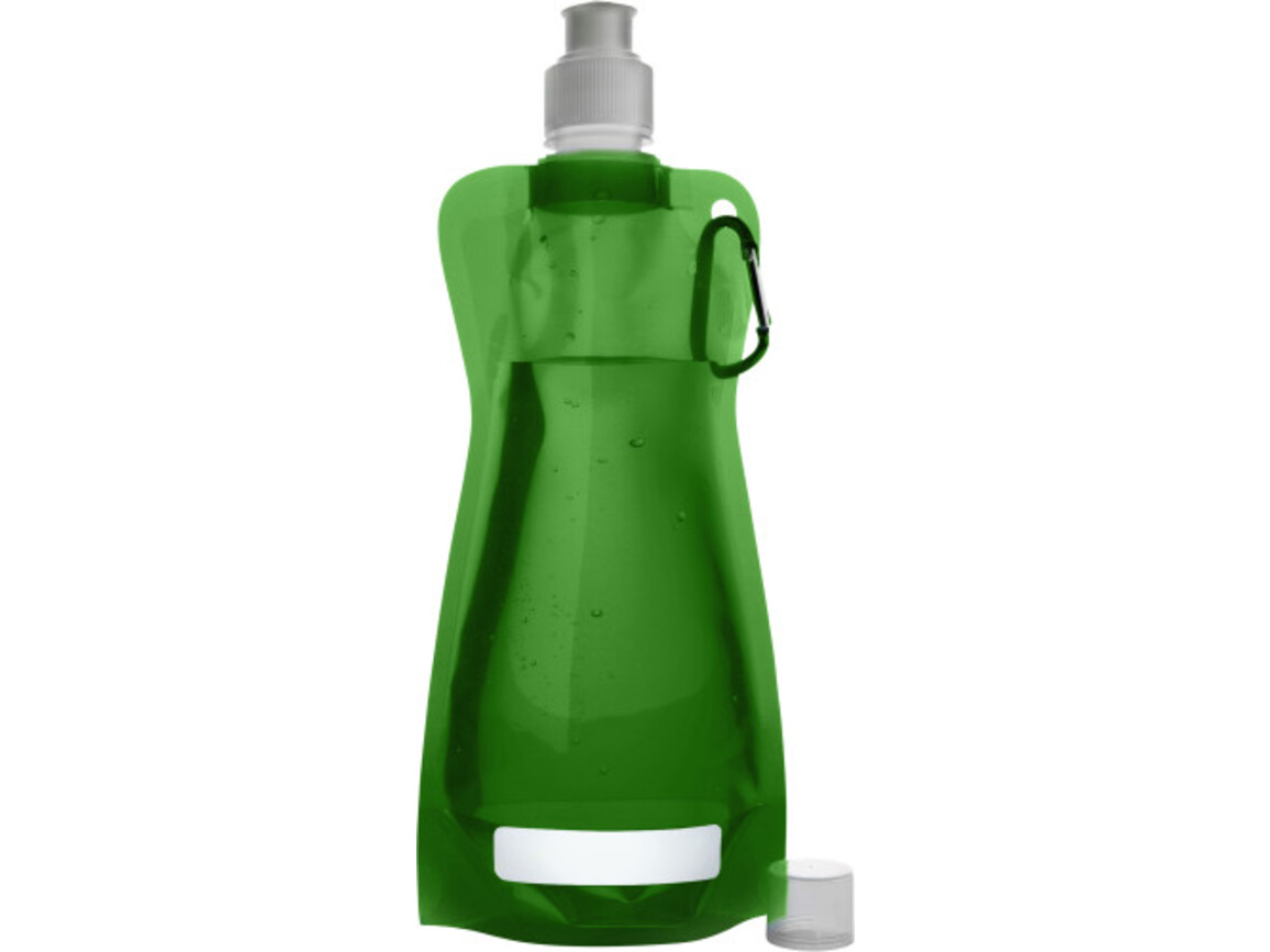 Trinkflasche 'Basic' aus Kunststoff – Grün bedrucken, Art.-Nr. 004999999_7567