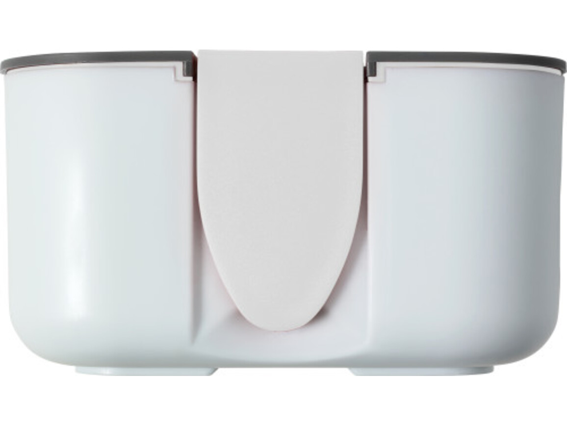 Brotdose(850 ml) aus Silikon und Kunststoff Veronica – Weiß bedrucken, Art.-Nr. 002999999_8520