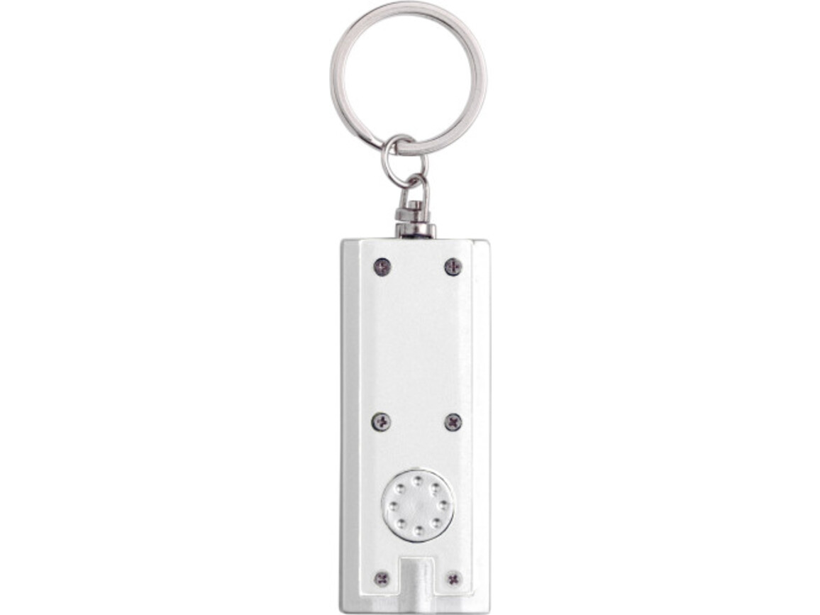 Schlüsselanhänger 'Key Largo' aus Kunststoff – Weiß bedrucken, Art.-Nr. 002999999_1992