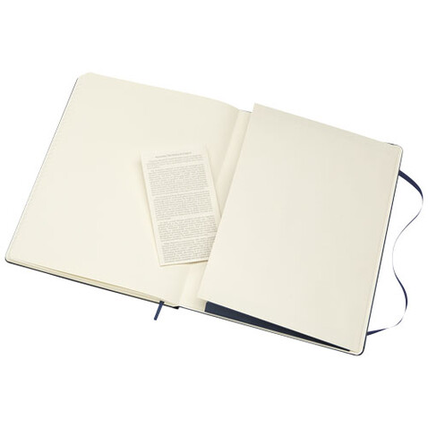 Moleskine Classic Hardcover Notizbuch XL – liniert, saphir bedrucken, Art.-Nr. 10715209