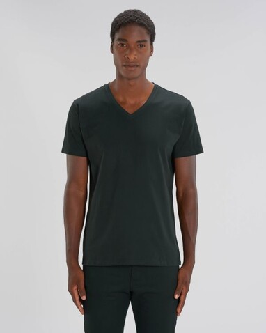 Stanley Presenter - Das Herren-T-Shirt mit V-Ausschnitt - Black - XL bedrucken, Art.-Nr. STTM562C0021X