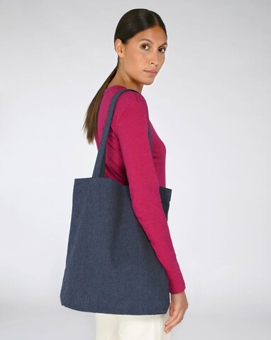 Tote Bag - Das gewebte Tote Bag - Midnight Blue - OS bedrucken, Art.-Nr. STAU760C591OS