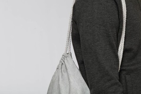 Gym Bag - Heather Grey - OS bedrucken, Art.-Nr. STAU763C250OS