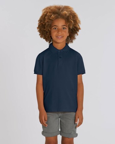 Mini Sprinter - Das Iconic Kinder-Polo - French Navy - 9-11/134-146cm bedrucken, Art.-Nr. STPK908C72709