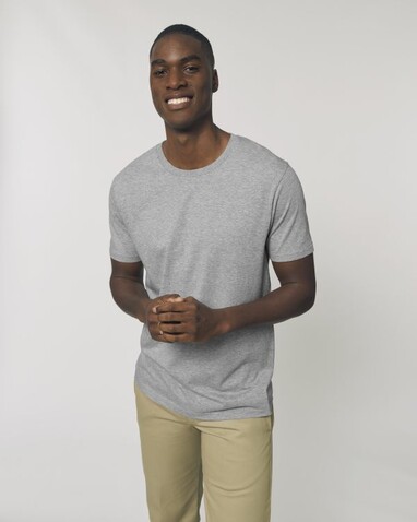 Rocker - Das rundgestrickte Unisex-T-Shirt - Heather Grey - XL bedrucken, Art.-Nr. STTU758C2501X