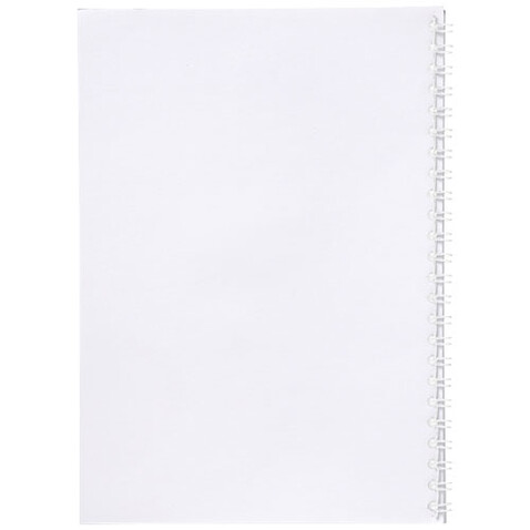 Rothko A5 Notizbuch mit Spiralbindung, klar mattiert, weiss bedrucken, Art.-Nr. 21243102