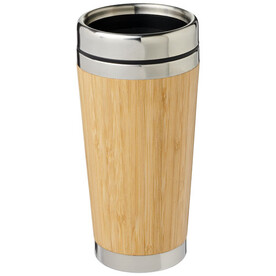 Bambus 450 ml Becher mit Bambus-Außenseite, braun bedrucken, Art.-Nr. 10063636 Bambus 450 ml Becher mit Bambus-Außenseite, braun bedrucken, Art.-Nr. 10063636