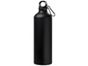Pacific 770 ml matte Sportflasche mit Karabinerhaken, schwarz bedrucken, Art.-Nr. 10064000