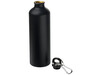 Pacific 770 ml matte Sportflasche mit Karabinerhaken, schwarz bedrucken, Art.-Nr. 10064000