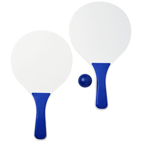 Bounce Strandspiel-Set, royalblau, weiss bedrucken, Art.-Nr. 10070205