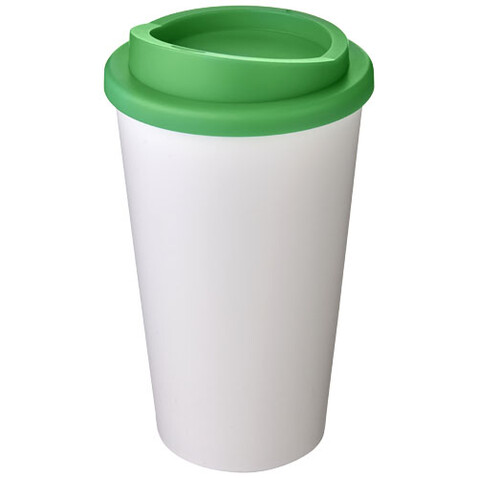 Americano® 350 ml Isolierbecher, weiss, grün bedrucken, Art.-Nr. 21000131 Americano® 350 ml Isolierbecher, weiss, grün bedrucken, Art.-Nr. 21000131