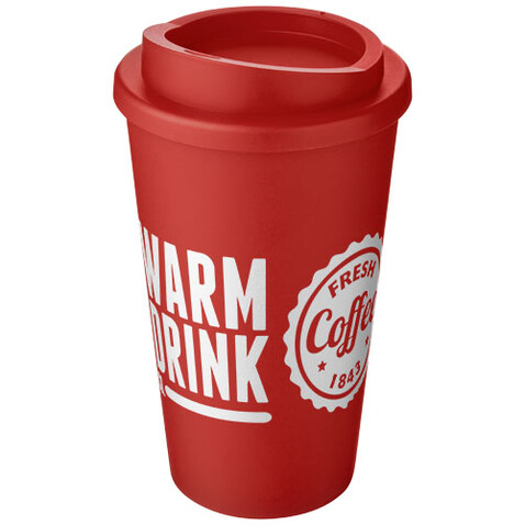 Americano® 350 ml Isolierbecher, rot bedrucken, Art.-Nr. 21000139
