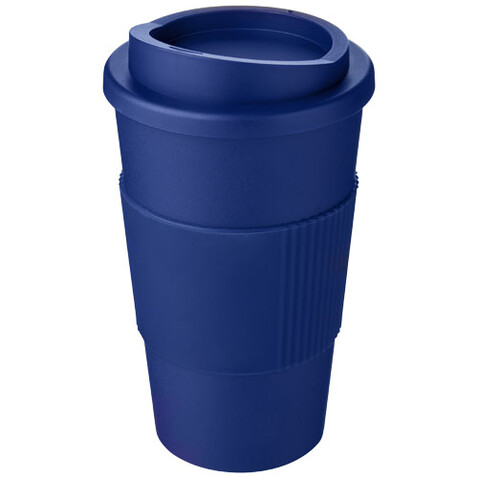 Americano® 350 ml Isolierbecher mit Schutzring, blau bedrucken, Art.-Nr. 21000234 Americano® 350 ml Isolierbecher mit Schutzring, blau bedrucken, Art.-Nr. 21000234