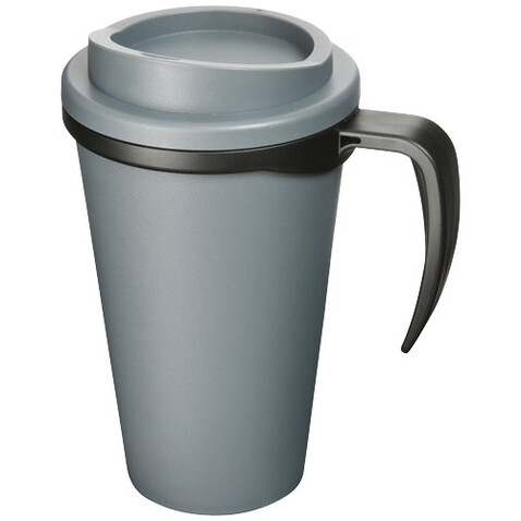 Americano® Grande 350 ml Isolierbecher, grau, schwarz bedrucken, Art.-Nr. 21000428 Americano® Grande 350 ml Isolierbecher, grau, schwarz bedrucken, Art.-Nr. 21000428