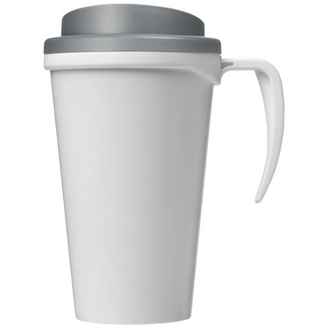 Brite-Ameriano® Grande 350 ml Isolierbecher, weiss, grau bedrucken, Art.-Nr. 21000626 Brite-Ameriano® Grande 350 ml Isolierbecher, weiss, grau bedrucken, Art.-Nr. 21000626