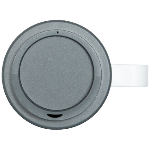 Brite-Ameriano® Grande 350 ml Isolierbecher, weiss, grau bedrucken, Art.-Nr. 21000626 Brite-Ameriano® Grande 350 ml Isolierbecher, weiss, grau bedrucken, Art.-Nr. 21000626