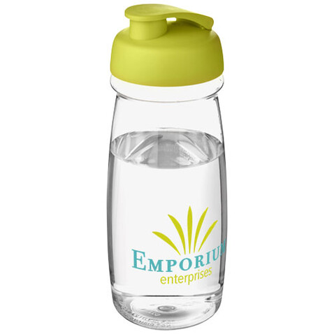 H2O Active® Pulse 600 ml Sportflasche mit Klappdeckel, transparent, limone bedrucken, Art.-Nr. 21005419 H2O Active® Pulse 600 ml Sportflasche mit Klappdeckel, transparent, limone bedrucken, Art.-Nr. 21005419