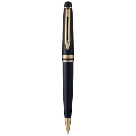 Waterman Expert Kugelschreiber, schwarz, gold bedrucken, Art.-Nr. 10650500