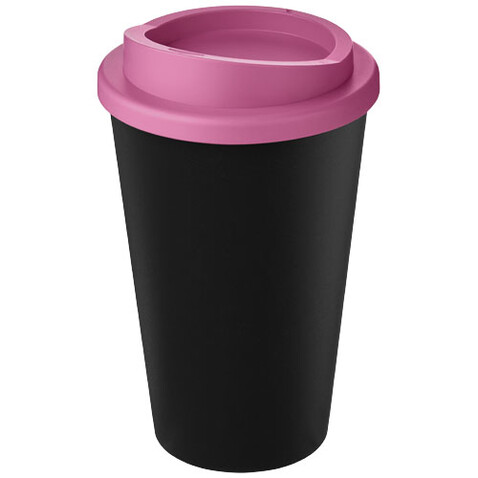 Americano® Eco 350 ml recycelter Becher, schwarz, rosa bedrucken, Art.-Nr. 21042204 Americano® Eco 350 ml recycelter Becher, schwarz, rosa bedrucken, Art.-Nr. 21042204