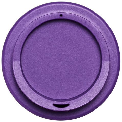 Americano® Eco 350 ml recycelter Becher, schwarz, lila bedrucken, Art.-Nr. 21042205