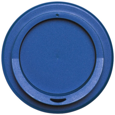Americano® Eco 350 ml recycelter Becher, schwarz, mittelblau bedrucken, Art.-Nr. 21042207
