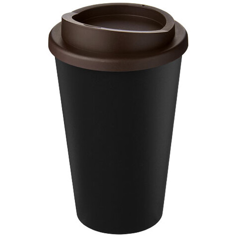 Americano® Eco 350 ml recycelter Becher, schwarz, braun bedrucken, Art.-Nr. 21042212 Americano® Eco 350 ml recycelter Becher, schwarz, braun bedrucken, Art.-Nr. 21042212
