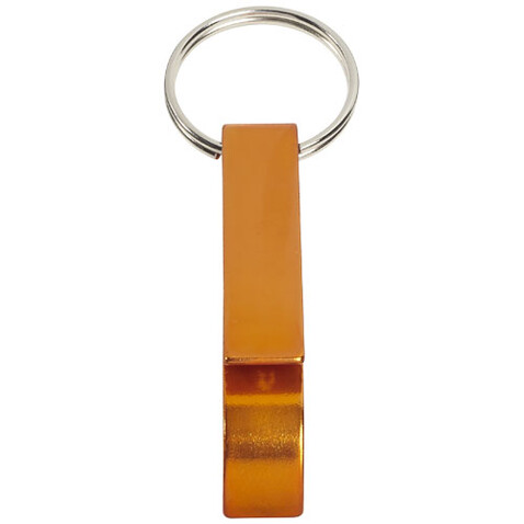 Tao Schlüsselanhänger mit Flaschen- und Dosenöffner, orange bedrucken, Art.-Nr. 11801807