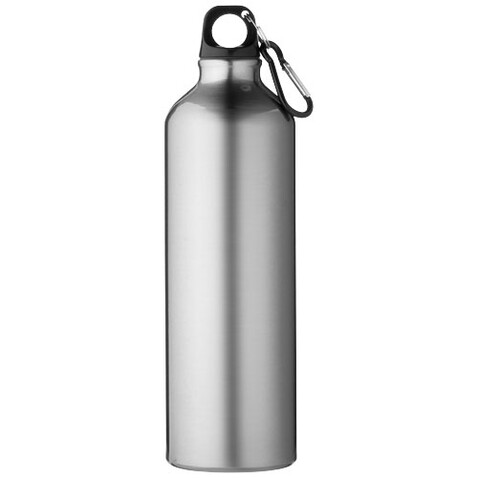 Oregon 770 ml Aluminium Trinkflasche mit Karabinerhaken, silber bedrucken, Art.-Nr. 10029701