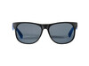 Retro zweifarbige Sonnenbrille, blau, schwarz bedrucken, Art.-Nr. 10034401