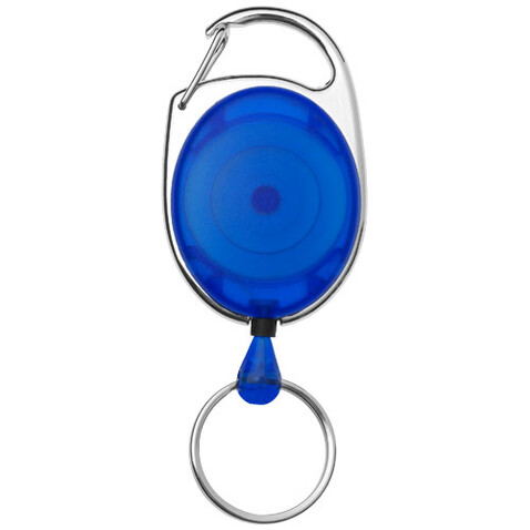 Gerlos Schlüsselkette mit Rollerclip, blau bedrucken, Art.-Nr. 19547237