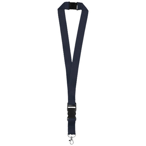 Yogi Lanyard mit Sicherheitsverschluss, navy bedrucken, Art.-Nr. 19544347