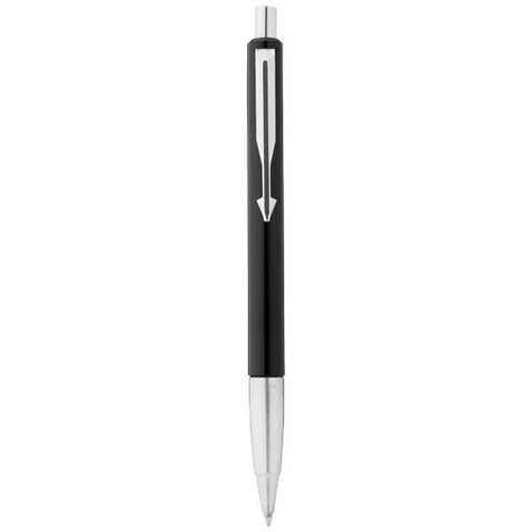 Parker Vector Kugelschreiber, schwarz, silber bedrucken, Art.-Nr. 10648001