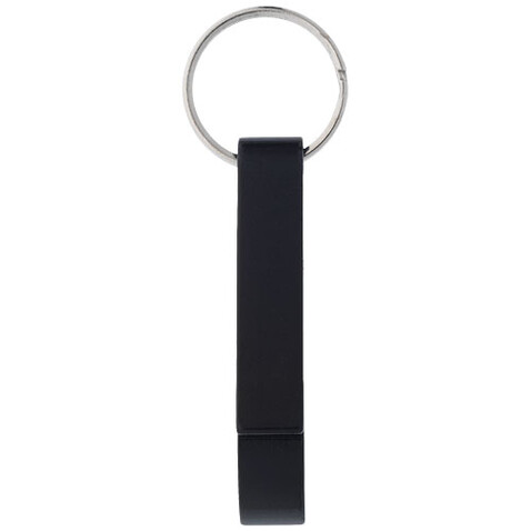 Tao Schlüsselanhänger mit Flaschen- und Dosenöffner, schwarz bedrucken, Art.-Nr. 11801800