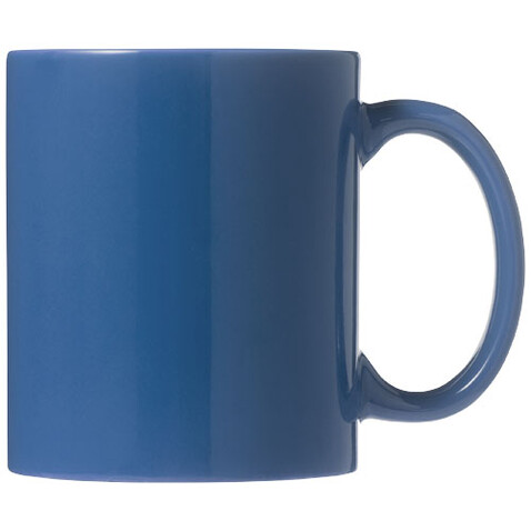 Santos 330 ml Keramiktasse, blau bedrucken, Art.-Nr. 10037801