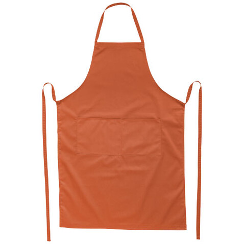 Viera 240 g/m² Schürze, orange bedrucken, Art.-Nr. 11205335