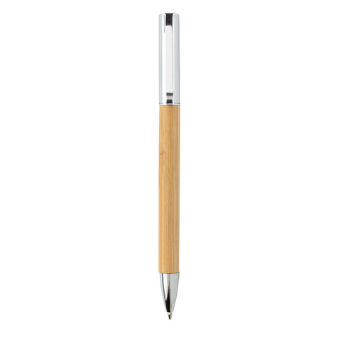 Moderner Bambus-Stift braun bedrucken, Art.-Nr. P610.589
