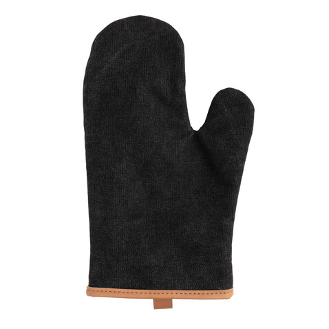 Deluxe Canvas Ofenhandschuh schwarz bedrucken, Art.-Nr. P262.831