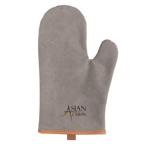 Deluxe Canvas Ofenhandschuh grau bedrucken, Art.-Nr. P262.832