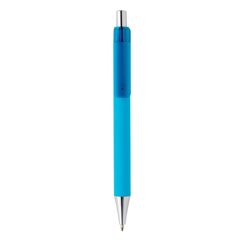 X8 Stift mit Smooth-Touch hellblau bedrucken, Art.-Nr. P610.709 X8 Stift mit Smooth-Touch hellblau bedrucken, Art.-Nr. P610.709