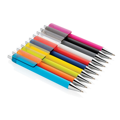 X8 Stift mit Smooth-Touch hellblau bedrucken, Art.-Nr. P610.709 X8 Stift mit Smooth-Touch hellblau bedrucken, Art.-Nr. P610.709