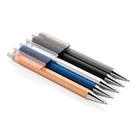 X8-Metallic-Stift silber bedrucken, Art.-Nr. P610.752